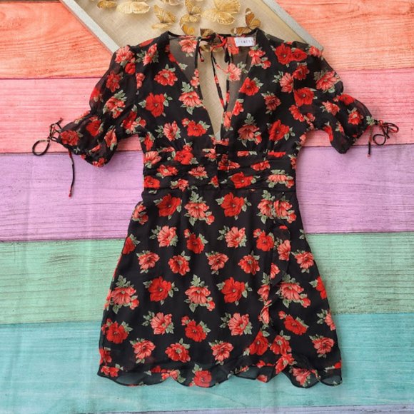 Princess Polly Lioness Madison Floral Mini Dress L - Picture 7 of 11